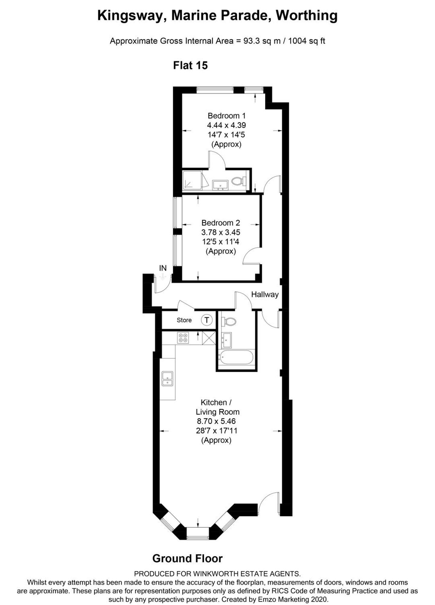 Stunning 2 Bed Apartment Sea Views And Parking Уърдинг Екстериор снимка